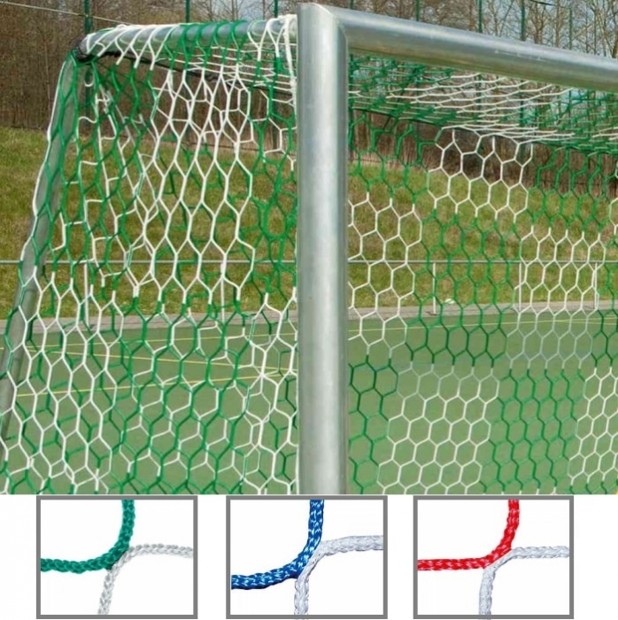 Tornetz 5,15 x 2,05 m für Jugendtor 2-farbig Schachbrettmuster Tortiefe oben 80 cm unten 150 cm